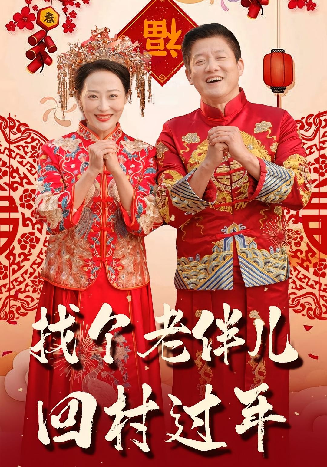 找个老伴儿回村过年